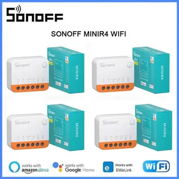 1-10PCS SONOFF MINI R4 Wifi Switch Модул Smart Wi-Fi двупосочен превключвател Smart Home Works R5 S-MATE Безжичен контрол Alexa Google Home