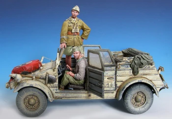 1/35 модел комплект смола комплект D.A.K. Kubelwagen екипаж