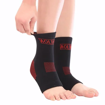 1 PC Спортни глезена скоба компресия ръкави чорапи подкрепа спортни тъкат еластична превръзка крак защитна екипировка фитнес