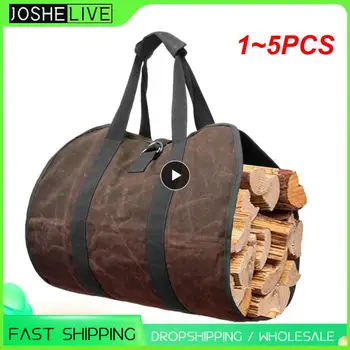  1 ~ 5PCS висококачествени превъзходни платно дърва за огрев превозвач дневник носене чанта дърво превозвач за дърва за огрев дневник превозвач камина мъкна