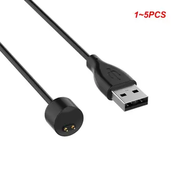 1 ~ 5PCS магнитни зарядни устройства за Mi Band 6 5 USB кабел за зареждане за MiBand 5/6 чиста медна сърцевина захранващ кабел Smartband зарядно устройство
