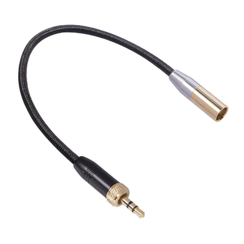 1 бр. Аудио кабел Вътрешна резба 3.5MM мъжки към MINI XLR 3PIN адаптерен кабел за SLR камера