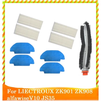 1 Комплект части аксесоари за LIECTROUX ZK901 ZK908 Alfawisev10 JS35 Аксесоари за прахосмукачки Основна четка филтър моп кърпа