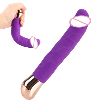 10 режима Големи вибратори Вибратори Реалистичен пенис Еротична машина Секс играчки за жени Лесбийки Женски мастурбатор G-Spot стимулатор
