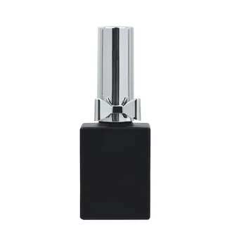 10ML 15ML Празна бутилка за лак за нокти Козметични контейнери Черно розово стъкло с четка за капак Стъклени бутилки за нокти с четка