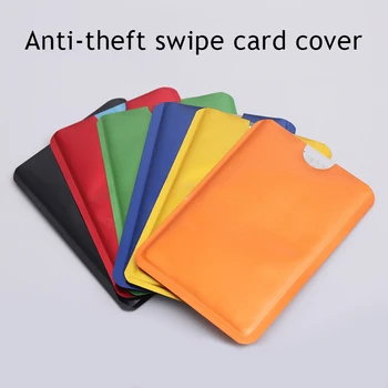 10PCS / Set Anti Rfid Card Holder NFC блокиране четец заключване ID банка карта притежателя случай защита алуминиево фолио кредитна карта случай