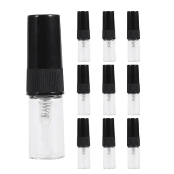 10Pcs мини преносим стъклен парфюм бутилка пътуване размер празен парфюм стъкло спрей бутилки (2Ml)