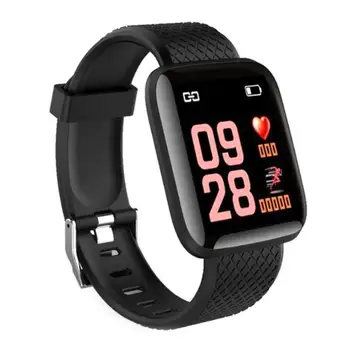 116 Plus D13 Smart Watch Маншет Спорт Фитнес Кръвно налягане Сърдечен ритъм Напомняне за повикване Андроид Крачком часовник