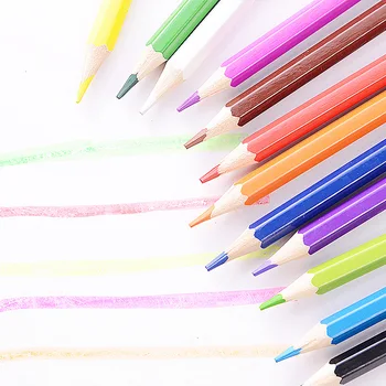 12pcs /Комплект бонбони плътен цвят молив стандартен писане рисунка дървен молив училище доставка канцеларски материали