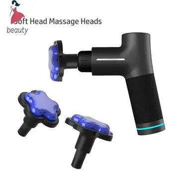 13.5-19.5mm Резервни глави за масажен пистолет Мускулна релаксация на тялото Упражняване на фасция пистолет отопление масажор глави
