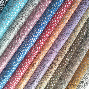 13 цвят на разположение точка дизайн мека сгъстяване PU кожа плат за дрехи чанта DIY