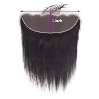 13x6 дантела фронтална бразилски права човешка коса HD дантела фронтални затваряния само предварително оскубани естествен цвят Remy коса за жени
