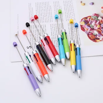 140PCS четири цвята пълнител Beaded химикалка DIY Beadable писалки сватбено парти гост подарък Коледа Нова година подарък Коледа