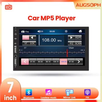 1Din Car Radio Multimedia MP5 плейър, 7 инчов универсална навигация с Android Auto & Bluetooth, HD екран USB TF FM Stereo