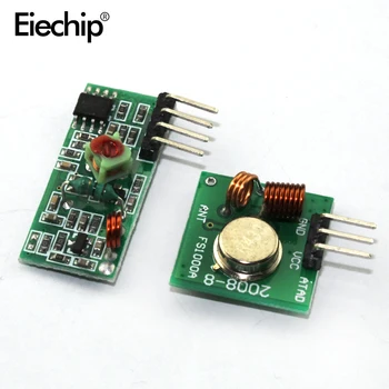 1pair 315 / 433Mh RF предавател и приемник Модул връзка комплект за Arduino / ARM / MCU WL DIY 315 / 433mhz безжичен DIY стартов комплект