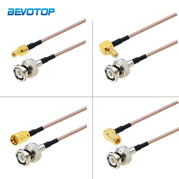 1Pcs BNC мъжки щепсел към SMB мъжки / женски конектор RG316 кабел 50-3 Ohm RF коаксиален удължителен кабел за джъмпер