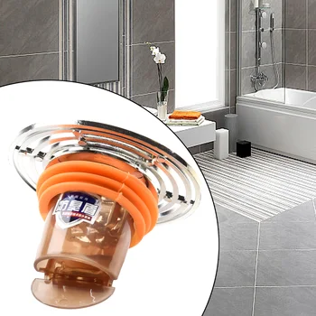 1PCS прозрачен подов сифон PVC тоалетна канализация против миризми щепсел Claer душ етаж цедка покритие баня Начало ремонт части