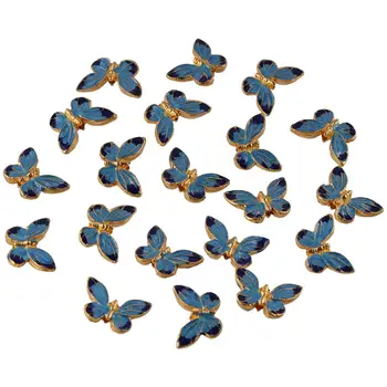 20 бр. 0.82 * 0.55inch творчество пеперуда мъниста пеперуда форма сплав сладък пеперуда сексапил 3D животински мъниста ключодържатели