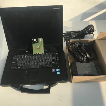 2023.12V MB Star C6 VCI CAN DOIP протокол Wifi диагностичен инструмент Най-новият софтуер с лаптоп CF52 90% Нов военен Toughbook