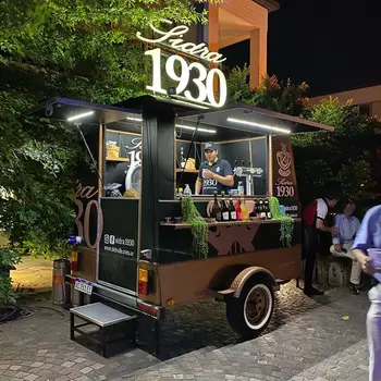 2023 Мобилен камион за храна Концесия Улична количка за храна Колички за кафе Мобилна кухня Кон Трейлър Камион за сладолед Мобилен бар