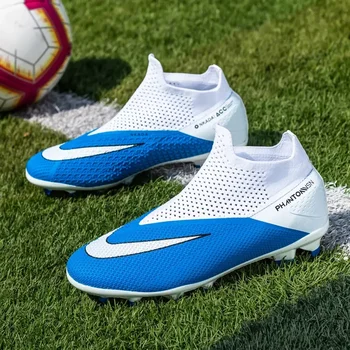 2023 Нови футболни обувки Футболни обувки Висококачествени удобни леки нехлъзгащи износоустойчиви тревни тревни тревни площи Lace-up Casual Ankle