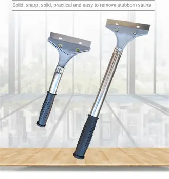 23/32cm стена керамични чисти плочки скрепер етаж прозорец стъкло бръснач шпакловка нож етаж лопата фиксирано острие инструменти за ръчно почистване