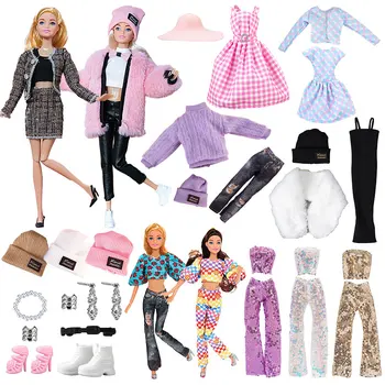 25 Стил Барби кукла дрехи облекло рокля мода палто пуловер подходящ за 30 см BJD кукла аксесоари костюми подарък за рожден ден