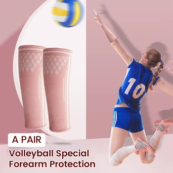 2PC волейбол протектор ръка ръкави спортни гривни предмишница компресия ръкав ръка лента пот китката подкрепа скоба обвивка охрана