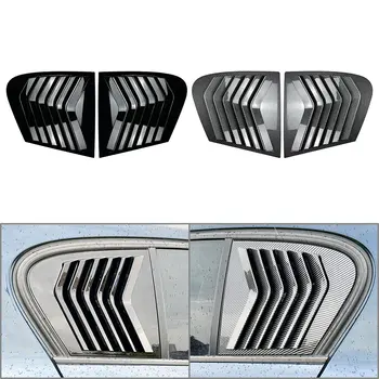 2Pcs автомобил задно стъкло страничен отдушник затвор жалузи капак тапицерия за BMW F20 1 серия 118i 120i хечбек 2011-2019