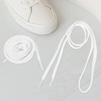 3 чифта баскетболни обувки памучни плоски връзки за обувки широка нишка за обувки бяла подмяна
