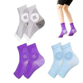 3 чифта компресионни чорапи без пръсти дишащи удобни чорапи за глезена облекчение атлетични чорапи за облекчение на арката и петата мускулни крака