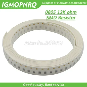 300pcs 0805 SMD резистор 12K ома чип резистор 1/8W 12K ома 0805-12K