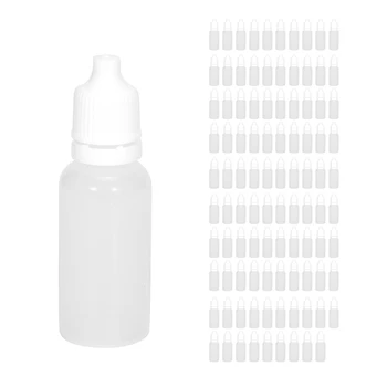 300PCS 15Ml Празни пластмасови изстискващи капкомер бутилки Eye Liquid Dropper Бутилки за многократна употреба