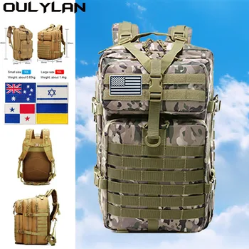 30L или 50L Военна туристическа чанта Мъже Армия Тактическа раница Outdoor3P Assault Pack Ловна раница Туризъм Къмпинг Риболовни чанти