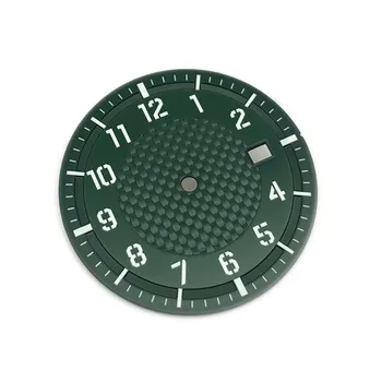 34mm часовник набиране за NH36 NH35 автоматично механично движение каки / зелен часовник лицето резервна част