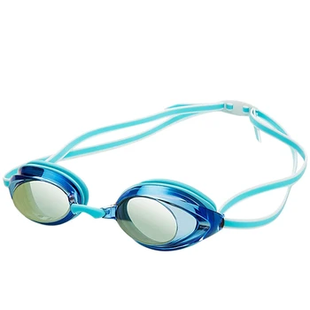 3X Професионални очила за плуване за деца Възрастни Състезателна игра Плуване Очила против мъгла Очила за плуване Lake Blue