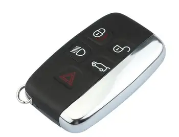 4+1 Бутони Интелигентен калъф за отдалечен ключ за Land Rover Range Rover Sport Evoque Discovery 4 Fob Key Cover (с Word)