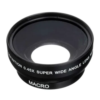 49mm 0.45X широкоъгълен макро конверсионен обектив за sony NEX5C NEX3C NEXC3 NEX5N камера