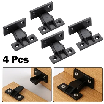 4PCS скоба ABS пластмасови черни кухненски цокъл крепежни елементи Push In панелни клипове Основен ремонт DIY аксесоари