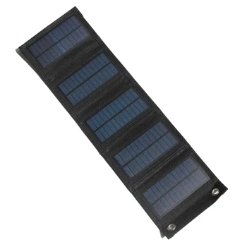 7.5W сгъваем слънчев панел 5V USB гъвкави водоустойчиви сгъваеми преносими слънчеви панели за зарядно устройство за батерии за смартфони