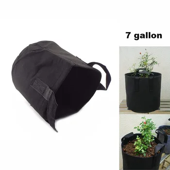 7 галон плат растение расте чанта градина засаждане чанта с дръжка отглеждане кутия зеленчуков картоф кръгла пот контейнер