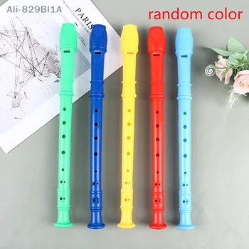 8 дупки пластмасов рекордер дълга флейта духов инструмент цветни детски инструменти подарък флейта
