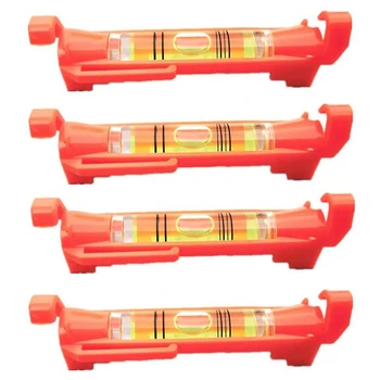 8Pcs String Level Hanging Line Bubble Levels For Leveling Surveying, Building Trades, Bricklaying и др. (Red)