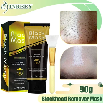 90g Blackhead Remover маска за лице Charcoal Peel Off Black Mask Deep Cleaning Anti-Acne Shrink Pore Nose Dirt Black Head Skin Care
