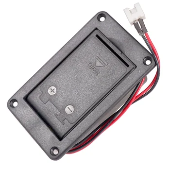 9V Mount Guitar Active Pickup Battery Cover Hold Box Battery Storage Case for Electric Guitar Bass Accessory