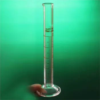 A клас лаборатория 10ml измервателен цилиндър с мащаб високо боросиликат 3.3 стъкло измервателна чаша лабораторни консумативи
