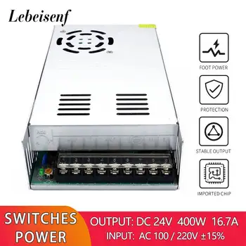 AC към DC 24V 400W 16.7A Превключващ преобразувател на захранване 110V 220V инвертор LED лента осветление устройство драйвер адаптер трансформатор