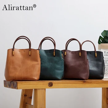 Alirattan естествена кожа дамска чанта 2023 Нова чанта за рамо Crossbody Handbag Многофункционална и модерна чанта Crossbody