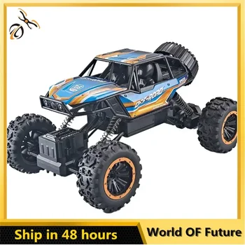 Alloy 1:12 / 1:16 4WD RC кола с LED светлини 2.4G радио дистанционно управление автомобили бъги офроуд контрол камиони момчета играчки за деца
