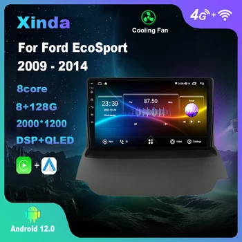 Android 12.0 За Ford EcoSport 2009-2014 Мултимедиен плейър Автоматично радио GPS Carplay 4G WiFi DSP Bluetooth